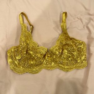 Vintage Victorias Secret Gold Lace Bra
